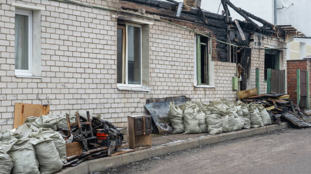 Professional Fire Damage Repair technician working in Dublin, TX